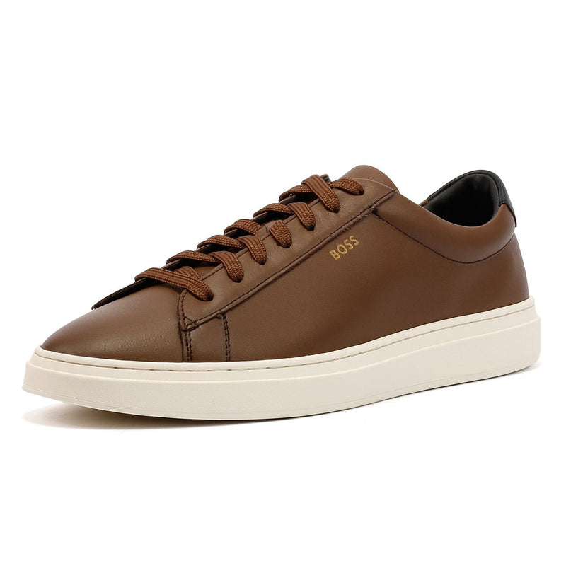 Boss Kieran Tennis Leather Men's Brown Sneakers