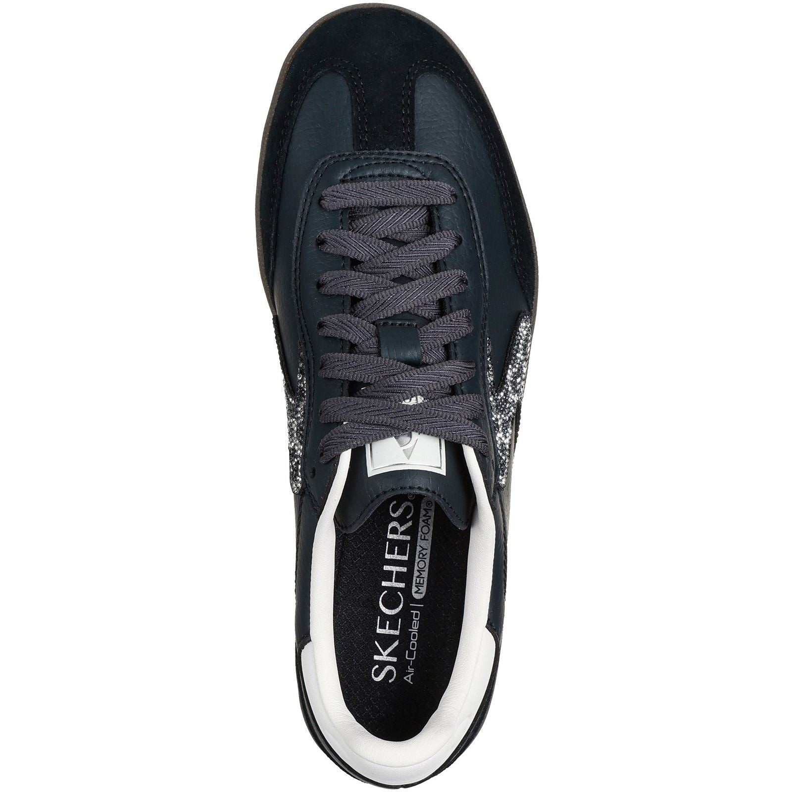 Skechers Hotshot Shimmering Spots Women's Black/White Sneakers