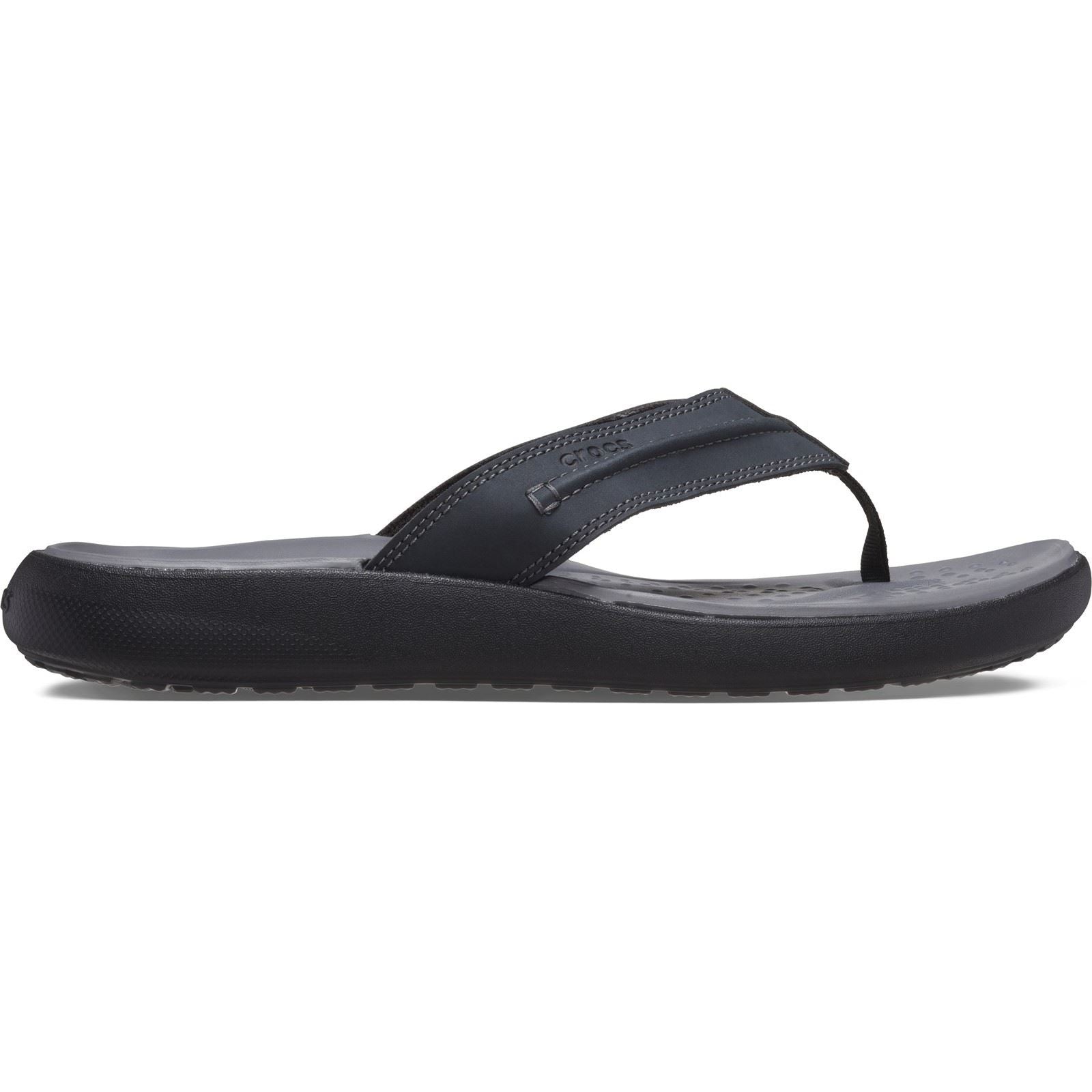 Crocs Yukon Vista II Synthetic Men's Black Flip Flops