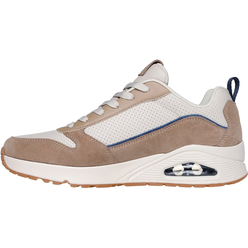 Skechers Uno Stacre 2.0 Leather Men's Sand Sneakers