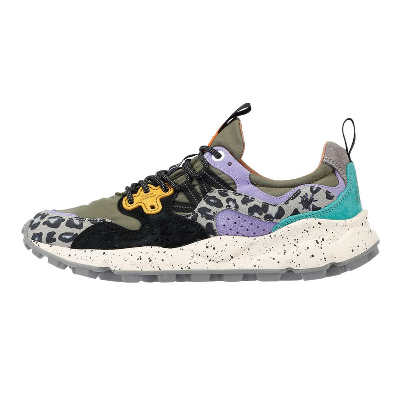 Flower Mountain Yamano 3 Suede Militare/Light Green/Yellow Sneakers