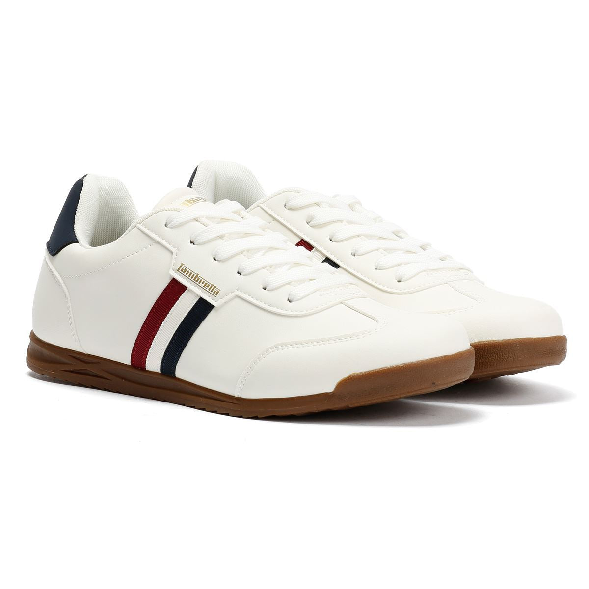 Lambretta Tackle Men's White/Navy Sneakers