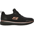 Skechers Workwear Squad SR Textile Women's Black/Rose Gold Safety Sneakers