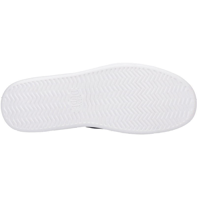 HEYDUDE Sunapee Canvas 100% Cotton Men's Navy/White Loafers