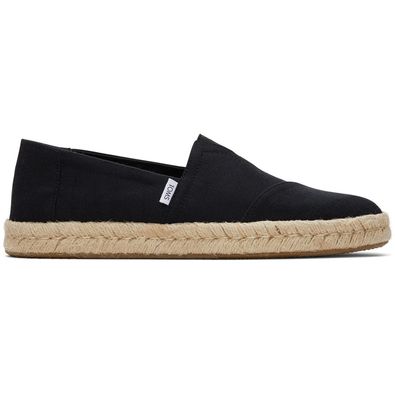 TOMS Alpargata Rope 2.0 100% Cotton Men's Black Espadrilles