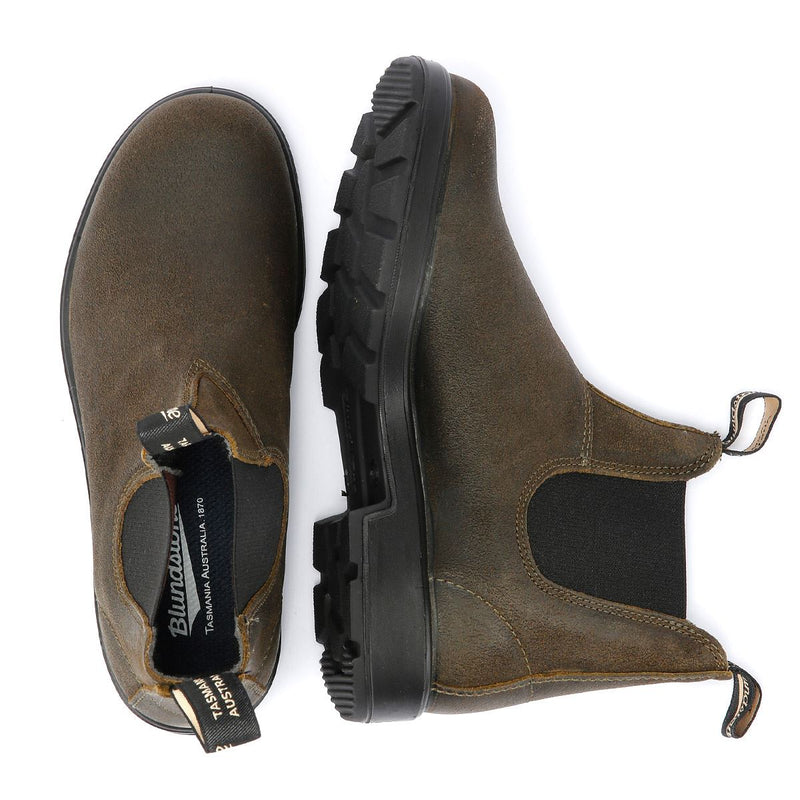 Blundstone Originals Suede Olive Boots