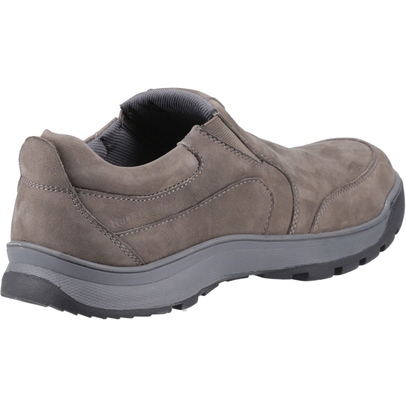 Hush Puppies Jasper Leather Men's Grey Nubuck Moccasins Shoes