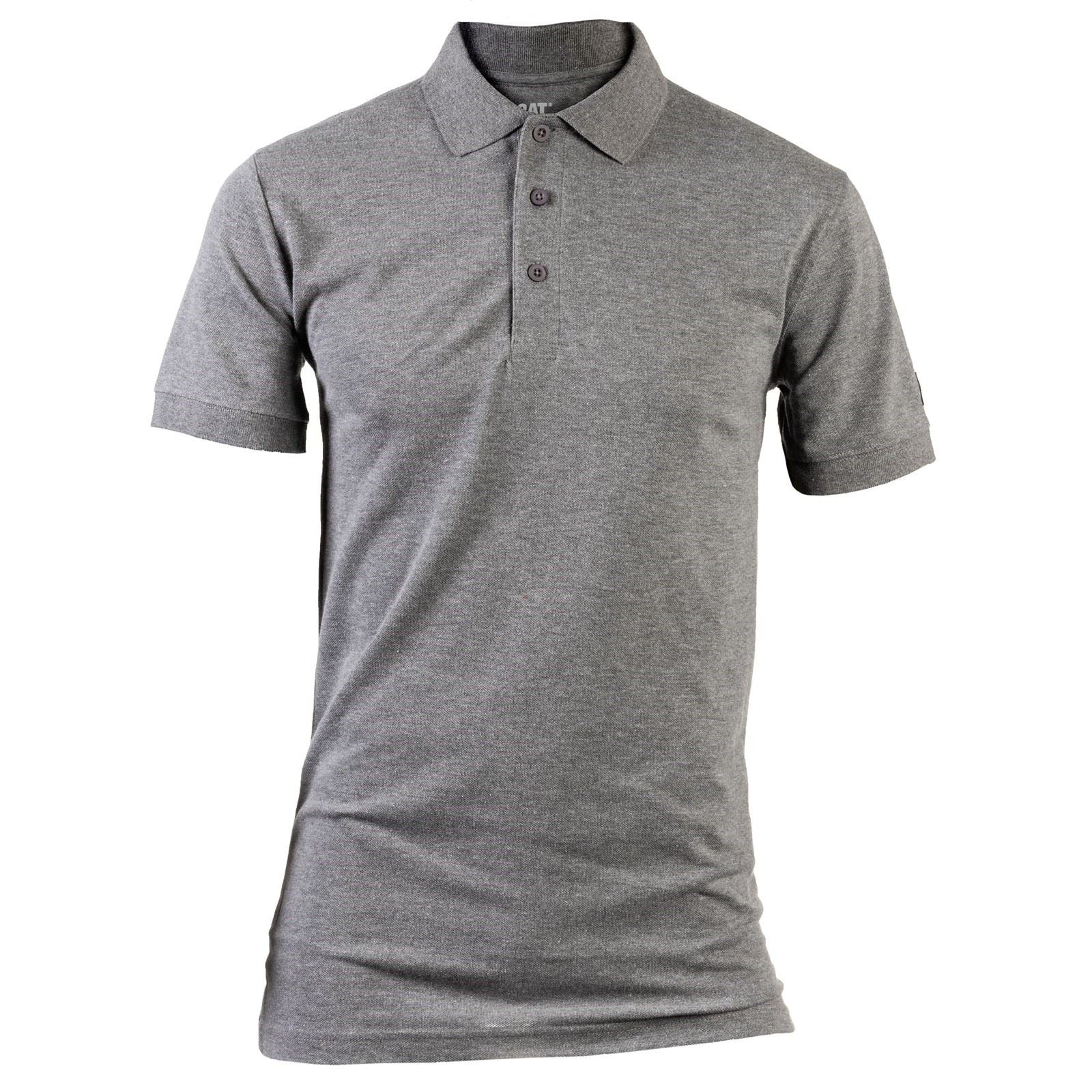 Caterpillar Essentials Cotton Men's Grey Polo Shirt