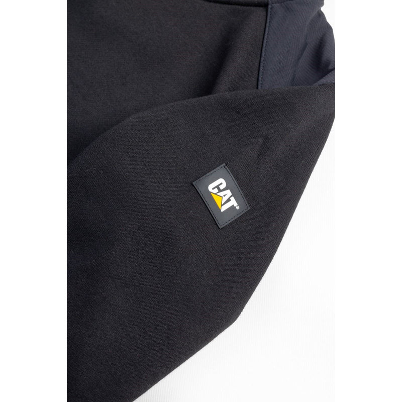 Caterpillar Essentials Polyester Men's Black Hooded Sweatshirt