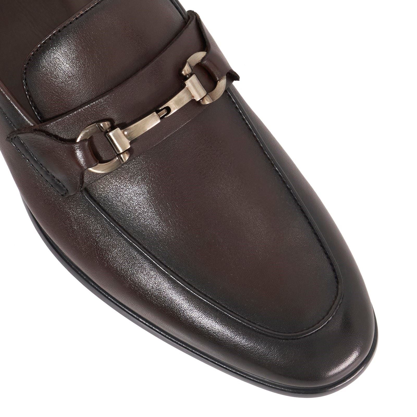 Dune Seymore Leather Men's Brown Loafers