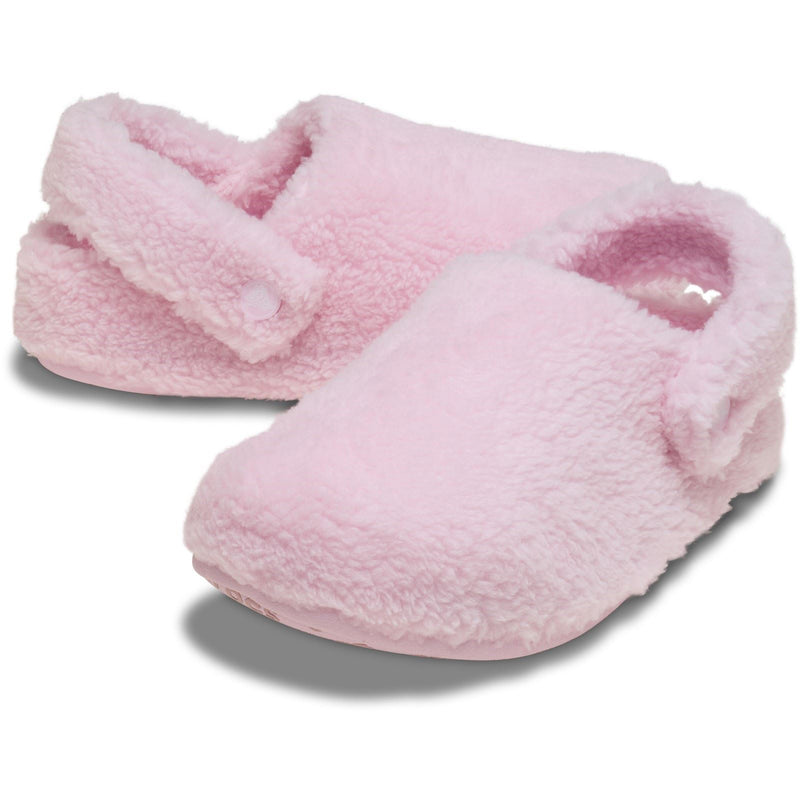 Crocs Classic Cozzzy Polyester Women's Pink Milk Slippers