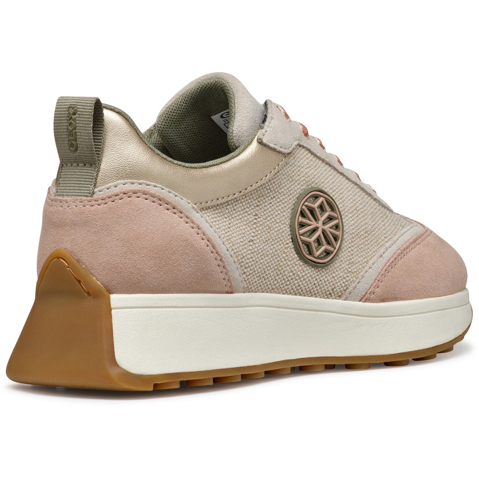 Geox D AMABEL Synthetic Synthetic Women's Light Sand/Light Taupe Sneakers