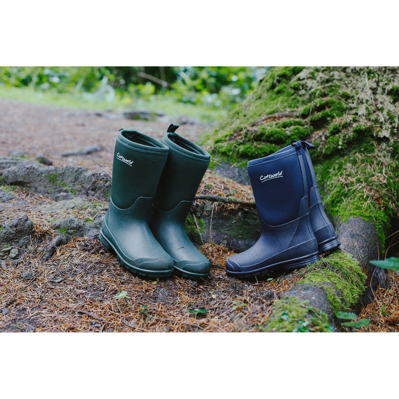 Cotswold Hilly Synthetic Green Wellington Boots