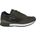 Hi-Tec Silver Shadow PU Suede/Synthetic Men's Dark Olive Lace-Up Shoes