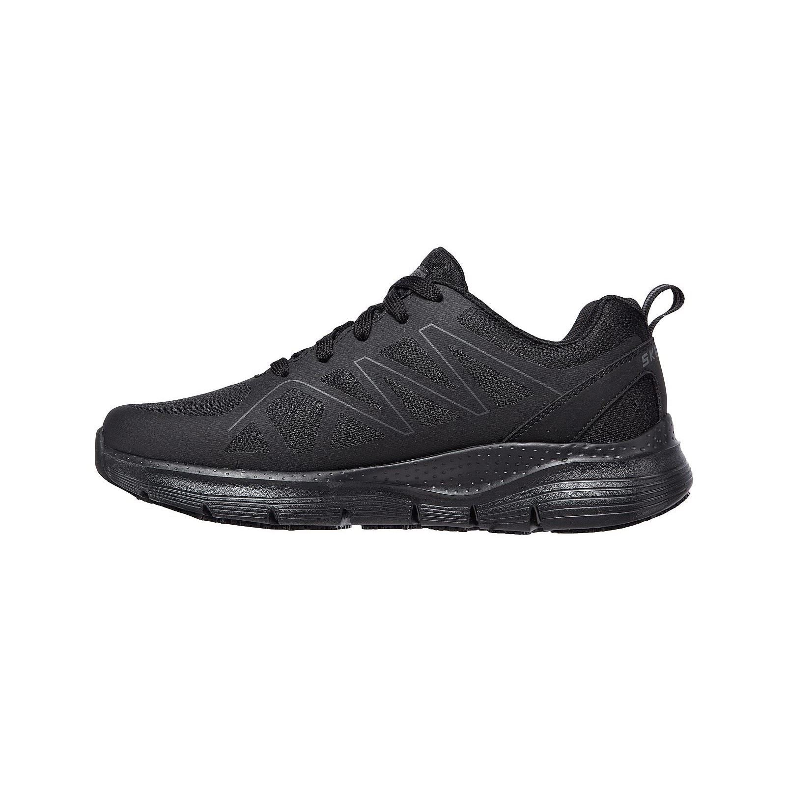 Skechers Workwear Arch Fit SR Axtell Polyester Men's Black Safety Sneakers