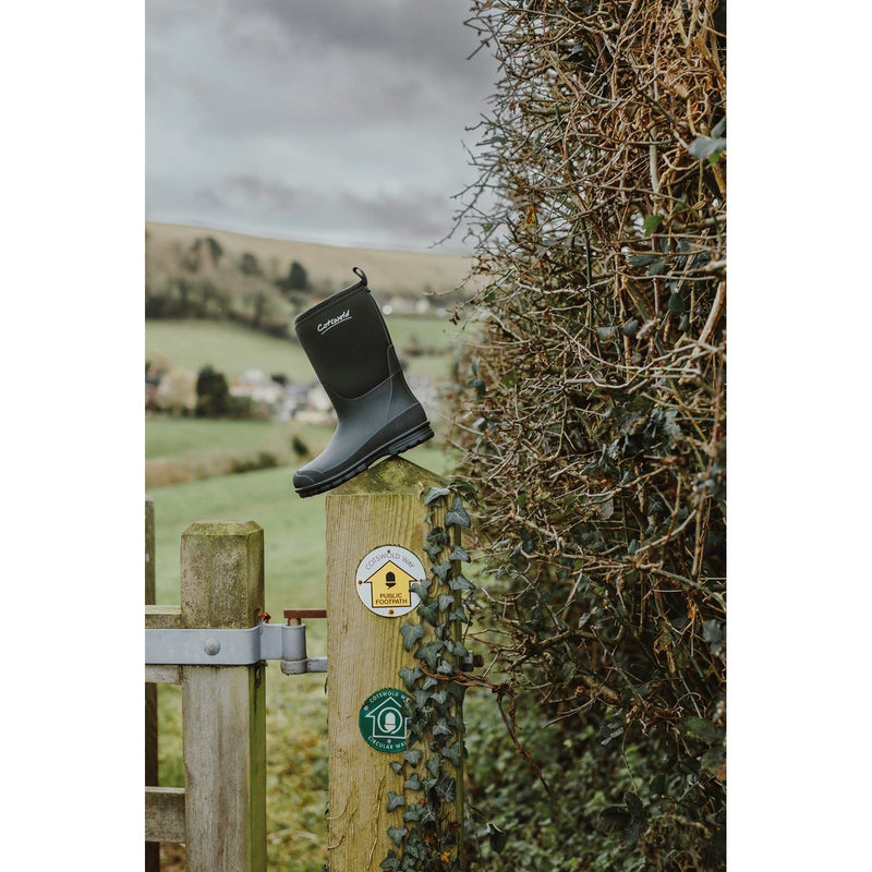 Cotswold Hilly Synthetic Green Wellington Boots