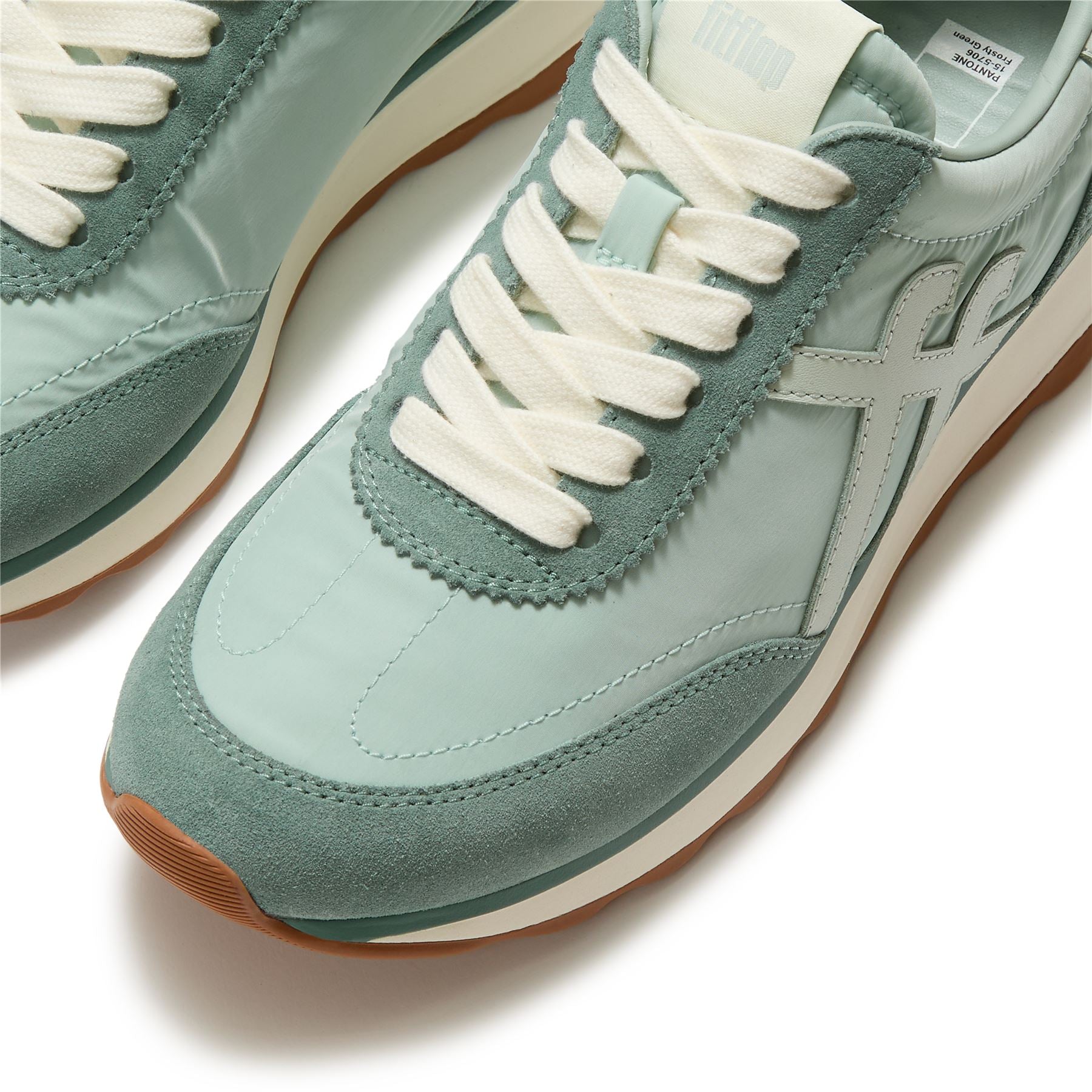 FitFlop X Pantone Retro-Q Suede Women's Green Sneakers