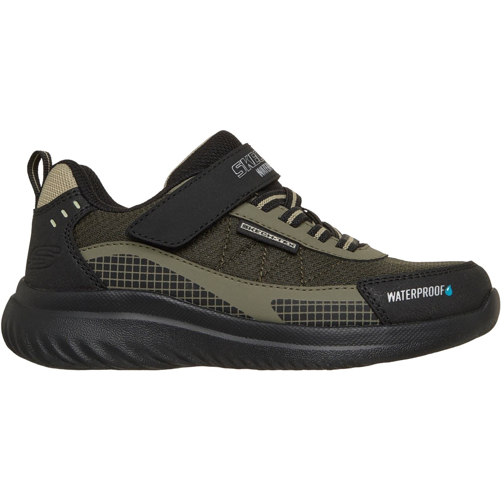 Skechers Bounder 2.0 Aqua Pace Boy's Black/Olive Trainers