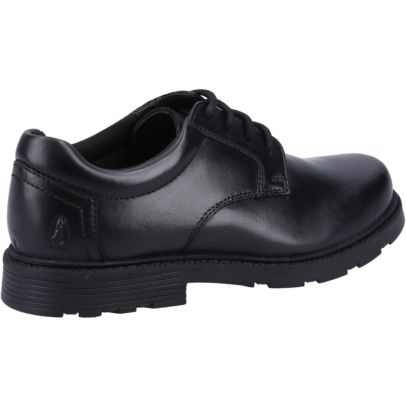 Hush Puppies Oliver SNR Leather Boys's Black Shoes