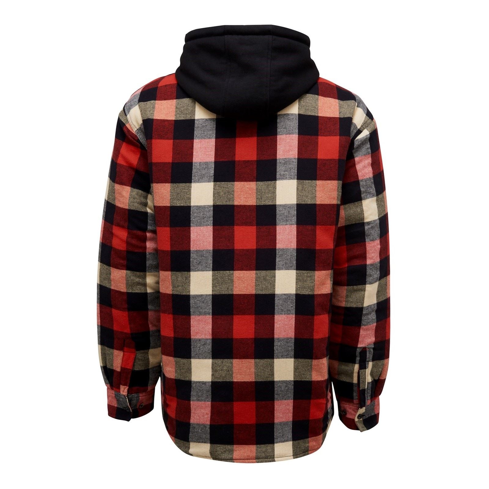 Hard Yakka Quilted Flannel Shacket Men's Red Shirt Jacket