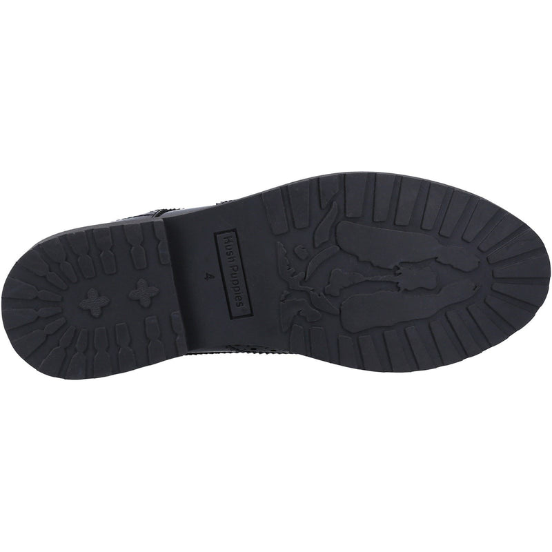 Hush Puppies Verity Slip On Leather Women's Black Loafers