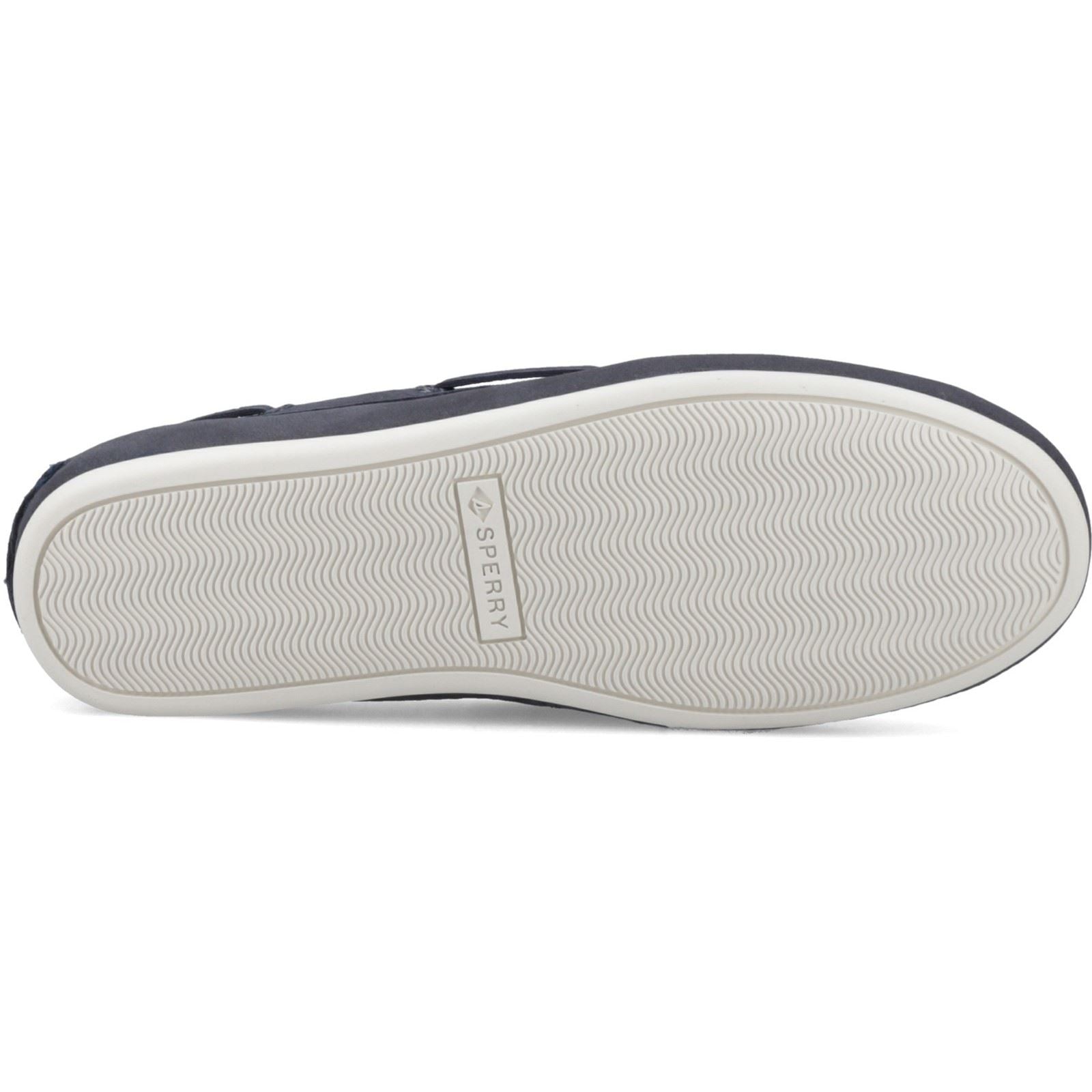 Sperry Slim Boat Shoe Leather Women's Navy Boat Shoes