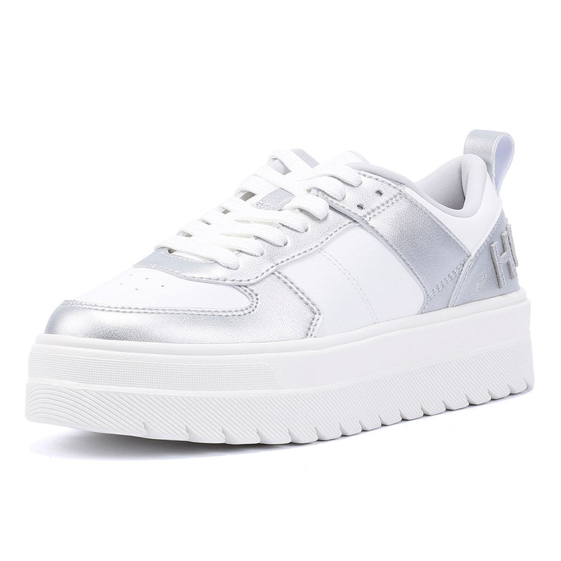 Hugo Lyssa Tennis Women's White/Silver Sneakers