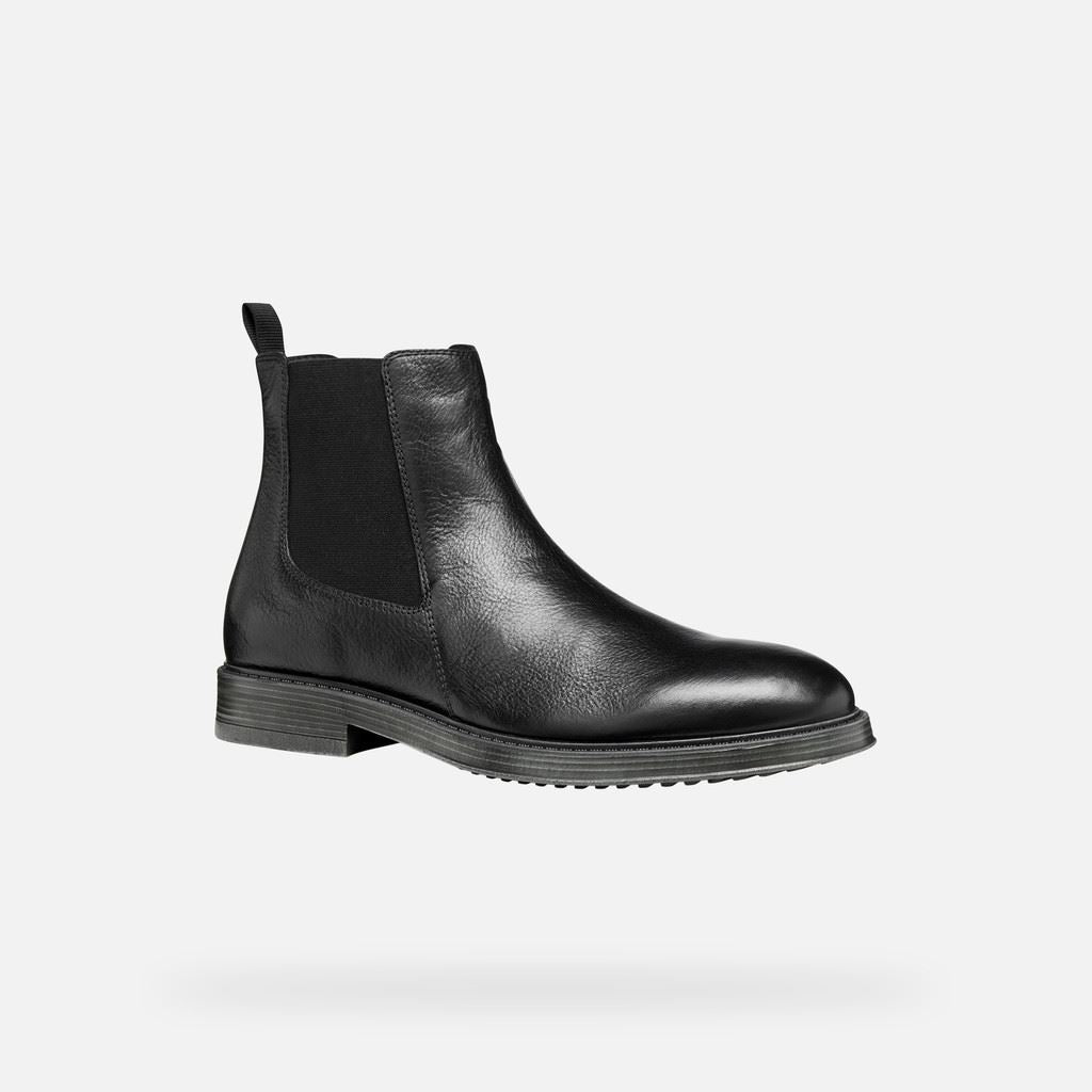 Geox Spherica EC1 Leather Men's Black Boots