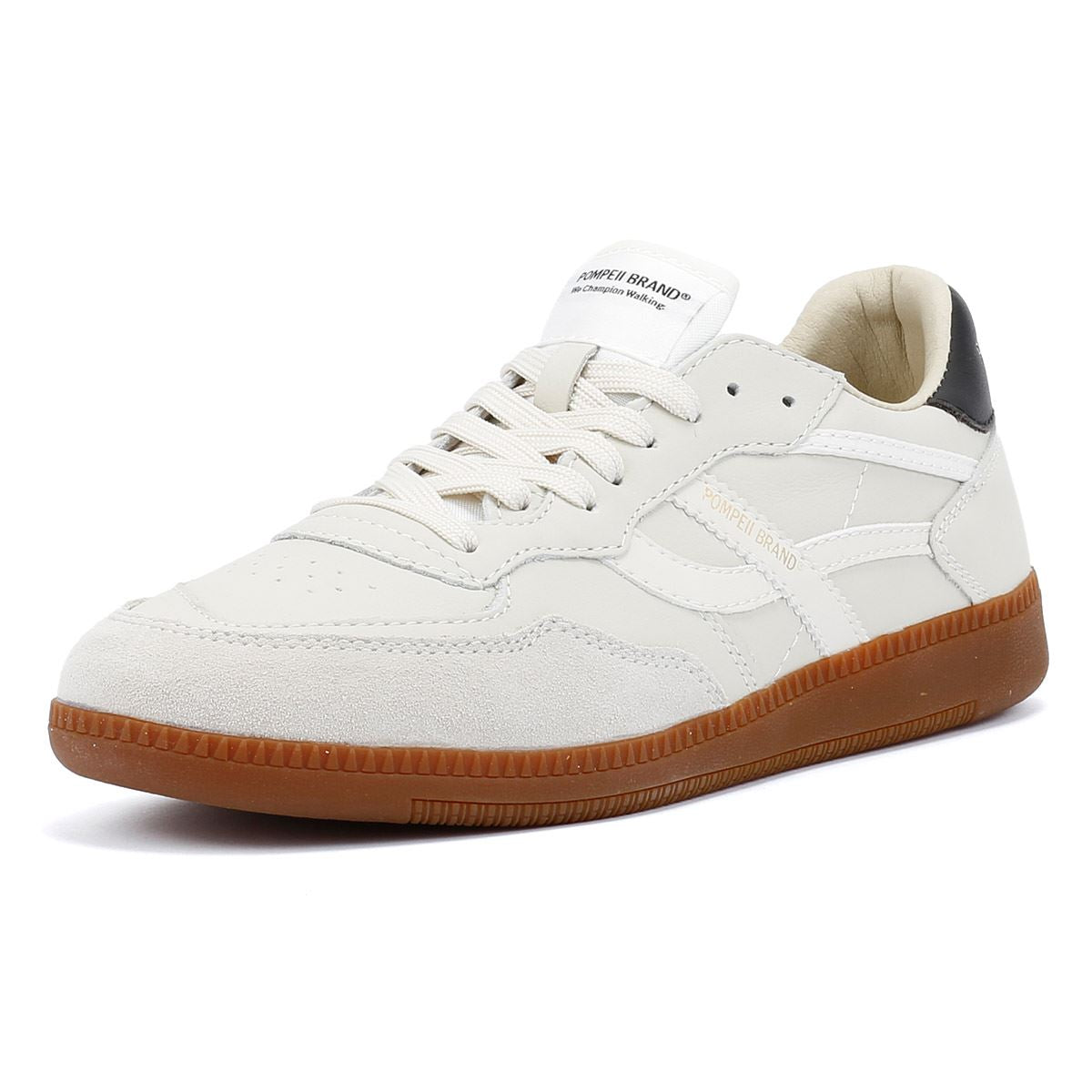 Pompeii Elan Sala Leather Men's Ecru Sneakers