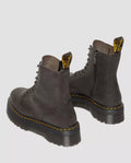 Dr. Martens Jadon Leather Women's Charcoal Gray Boots