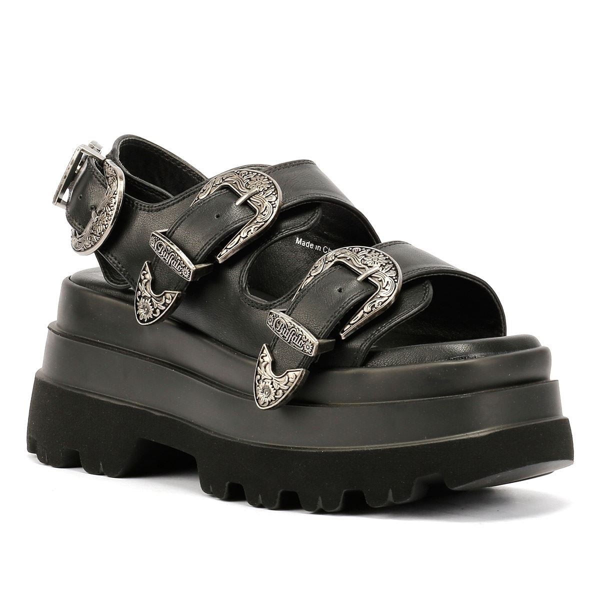 Buffalo Jupiter Ari West Women's Black Sandals
