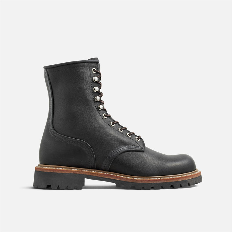 Red Wing 8-Inch Logger Oil Leather Men's Black Boots
