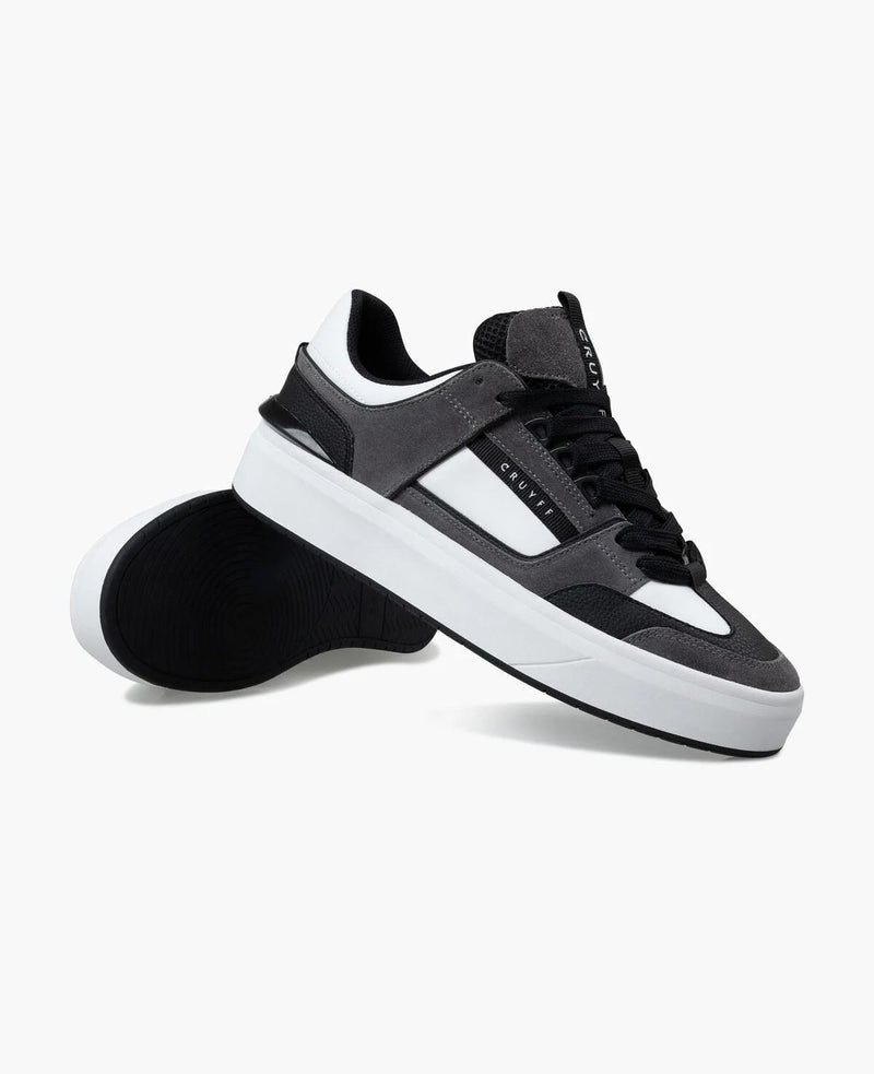Cruyff Kickturn Leather Men's Mid Gray/White Sneakers
