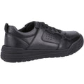 Hush Puppies Shane Senior Leather Boys's Black Lace-Up Shoes