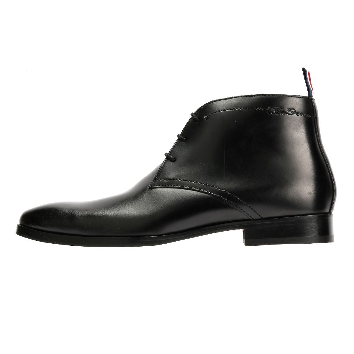 Ben Sherman London Brush Off Leather Men's Black Boots