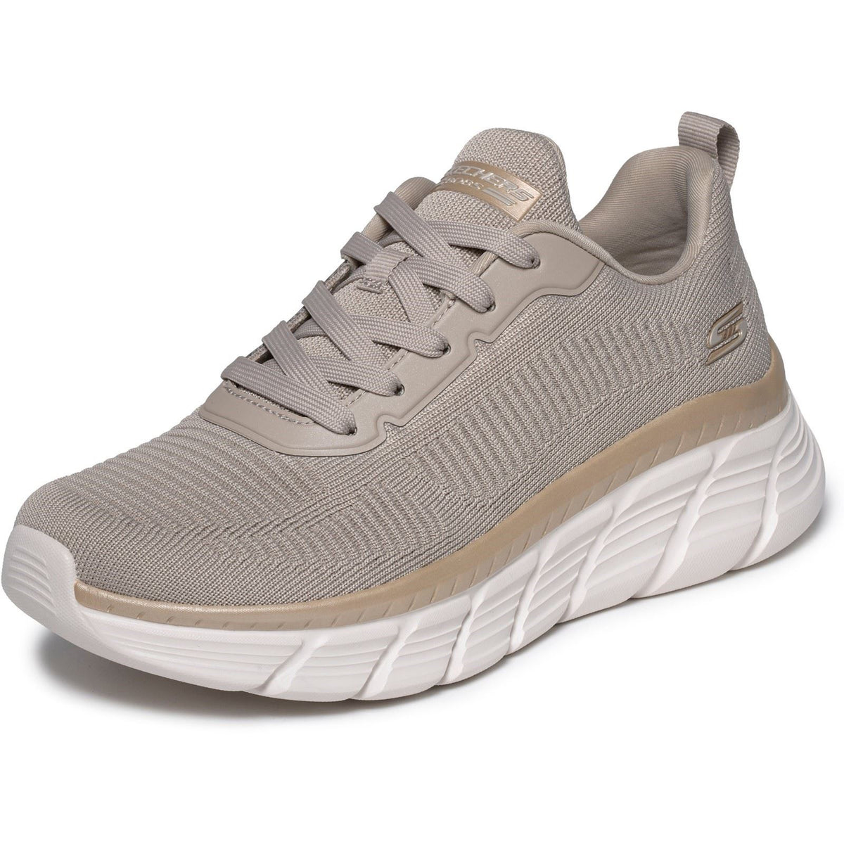Skechers Bobs B Flex Hi Flying Textile Women's Taupe/Gold Sneakers