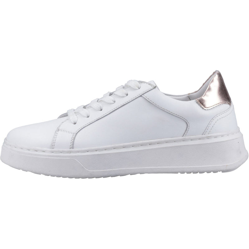 Hush Puppies Camille Leather Women's White Sneakers