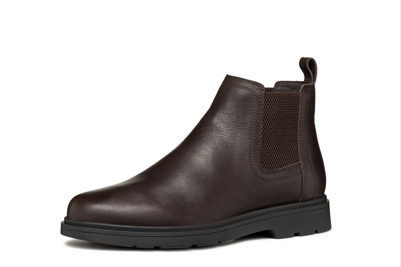Geox Spherica EC1 C Tumble Leather Men's Coffee Boots