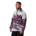 Columbia Helvetia II Printed Half Snap Fleece Men's Red Zip Neck Pullovers