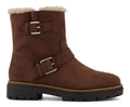 TOMS Ionie Moto Waxy Suede Women's Dark Brown Boots