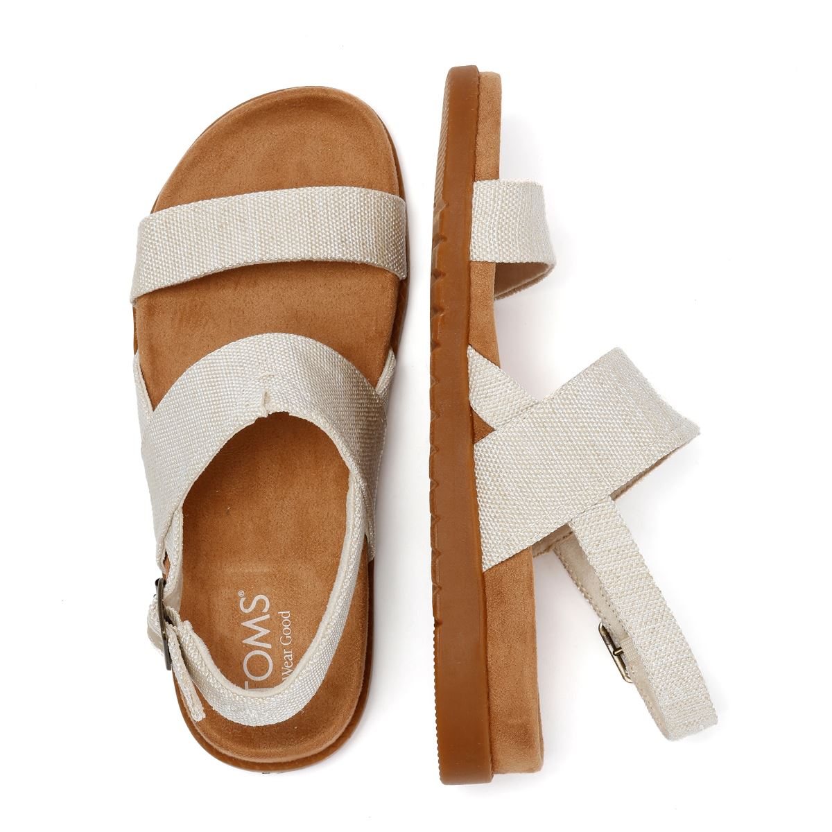 TOMS Marin Slingback Textile Women's Natural Sandals