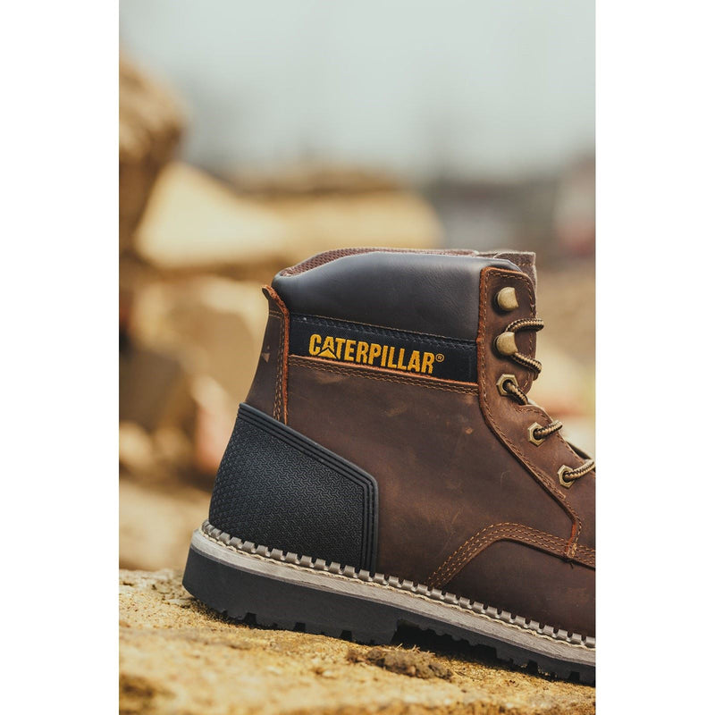 Caterpillar Powerplant S3 Leather Brown Safety Boots