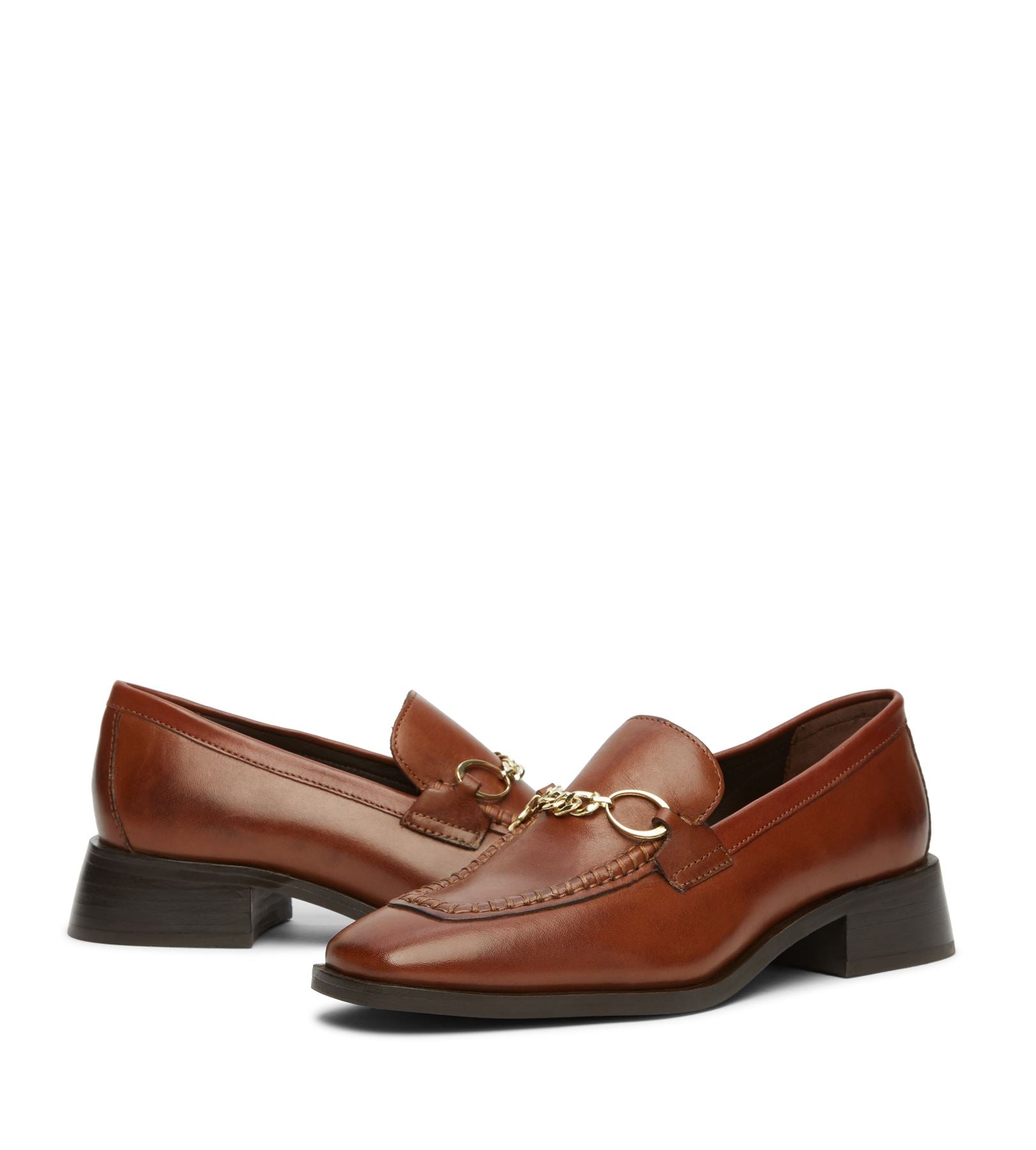 Osprey London The Islington Leather Women's Tan Loafers
