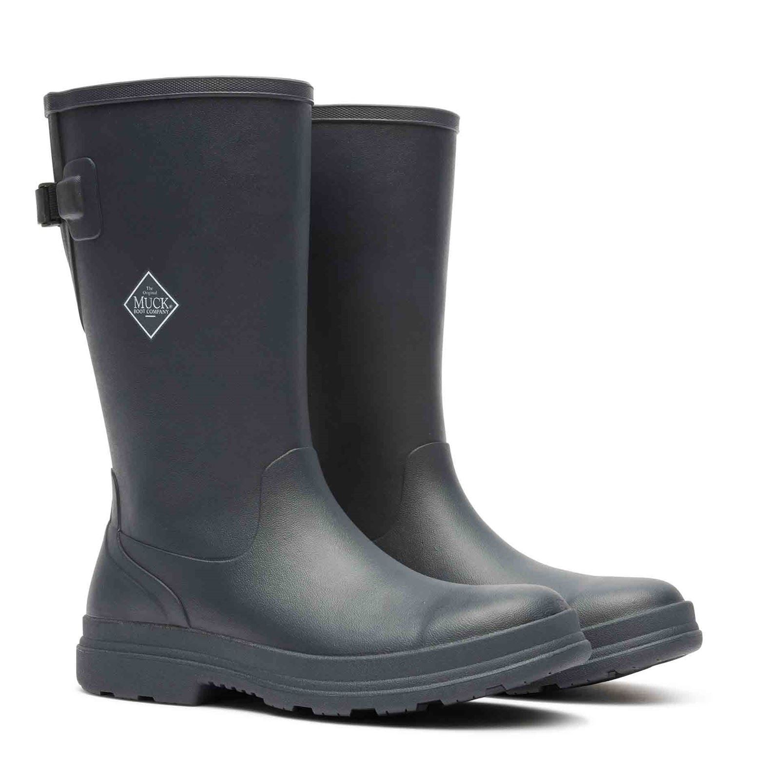 Muck Boots Rainscape Tall Rubber Men's Black Wellington Boots