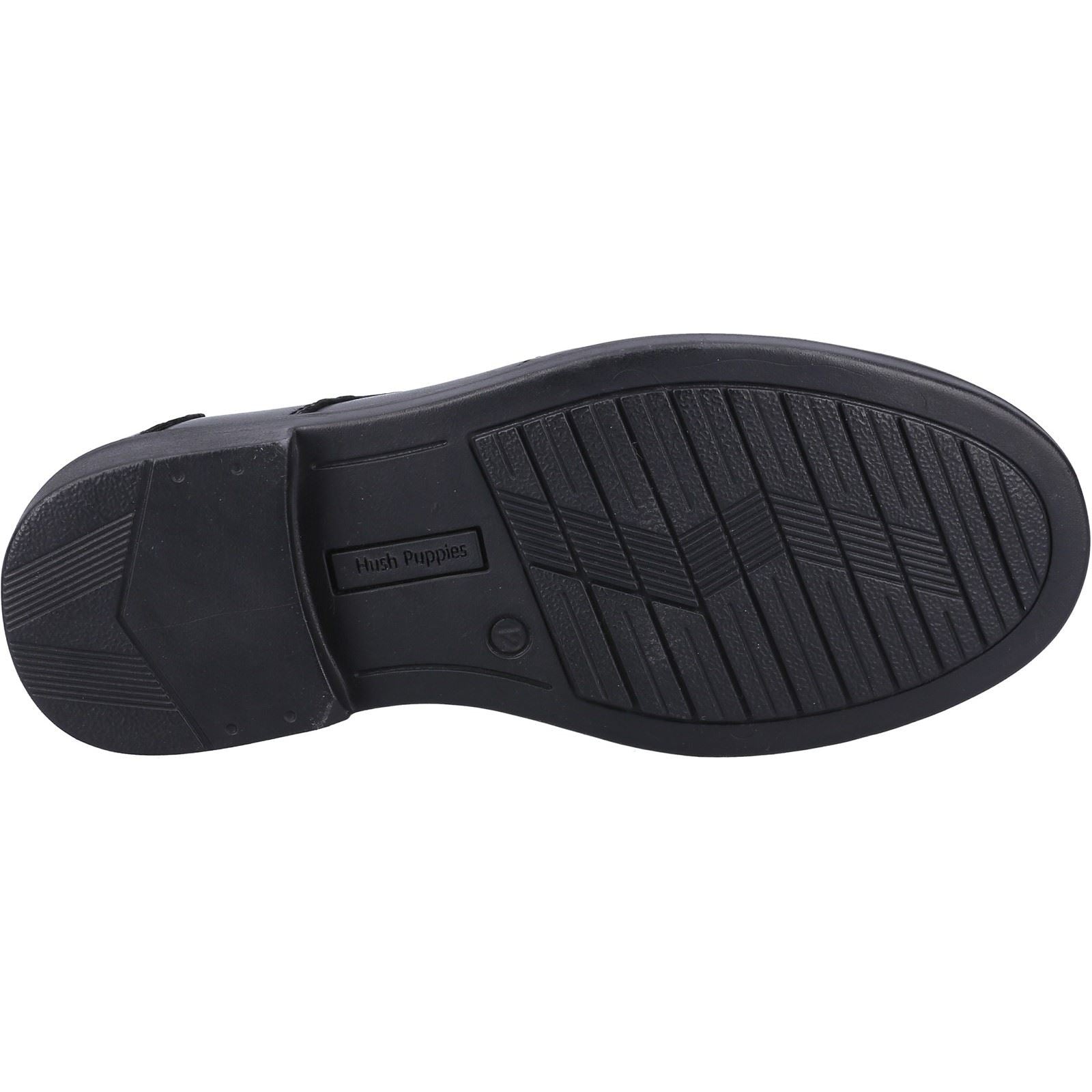 Hush Puppies Toby SNR Leather Boys's Black Loafers