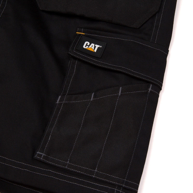 Caterpillar Essential Stretch Holster Polyester Men's Black Work Shorts