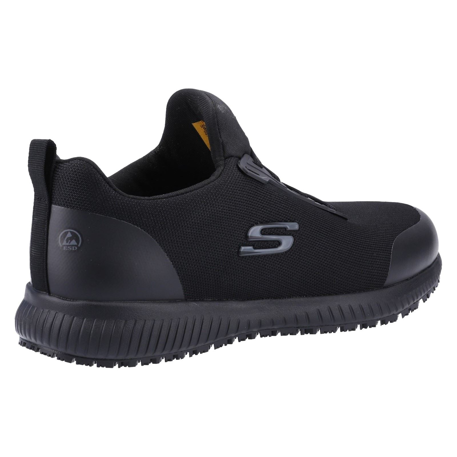 Skechers Workwear Squad SR Myton Textile Men's Black Safety Sneakers