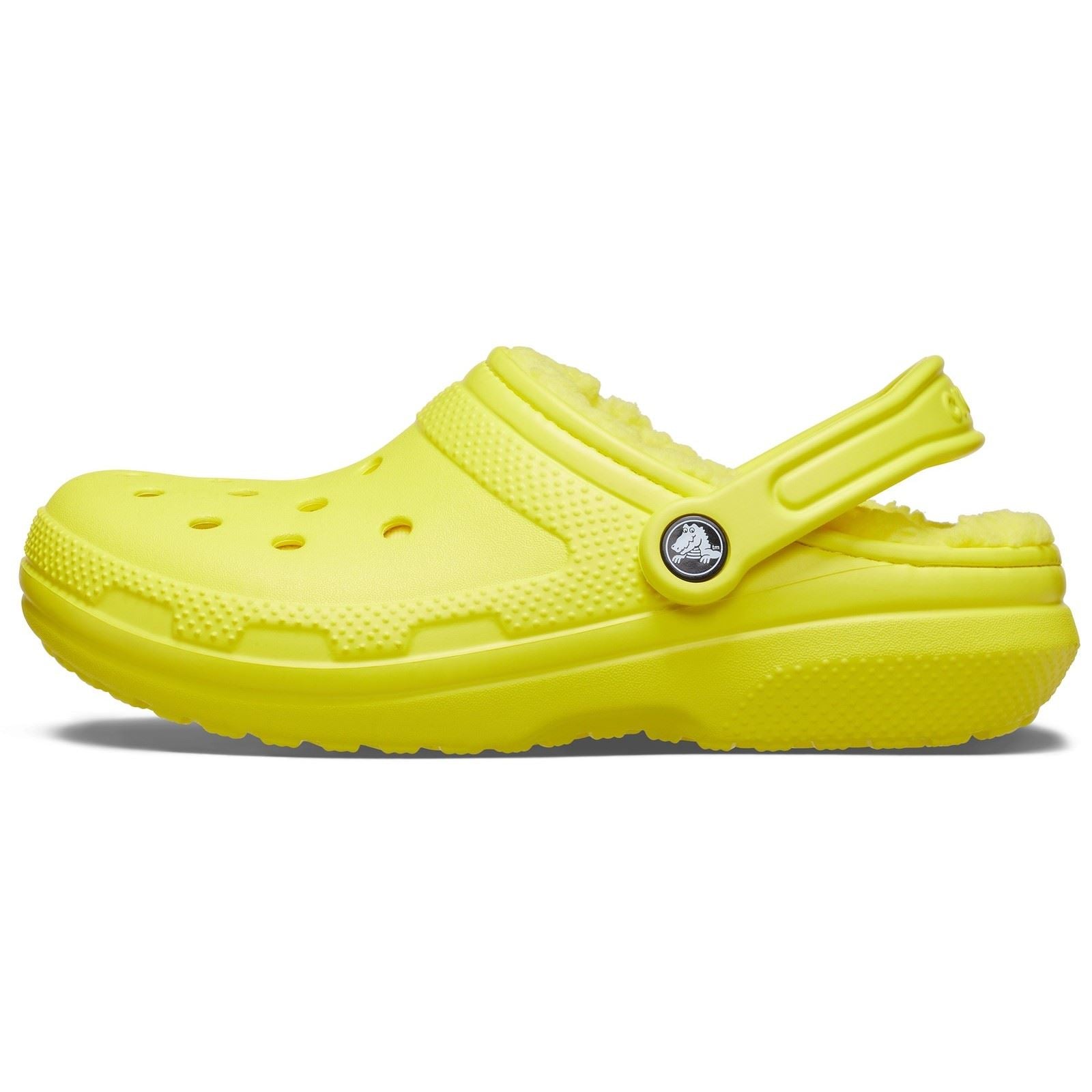 Crocs Classic Lined Clog Synthetic Cyber Yellow Clogs