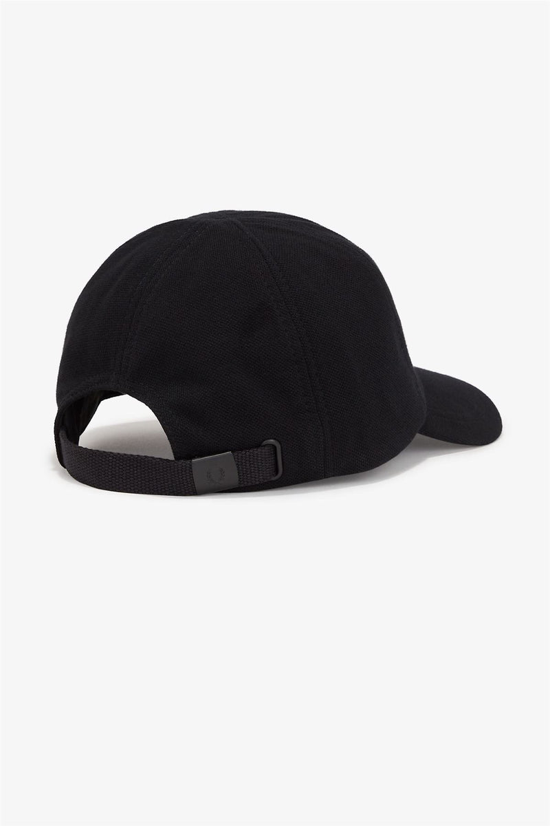 Fred Perry Pique Classic Cotton Black/White Caps