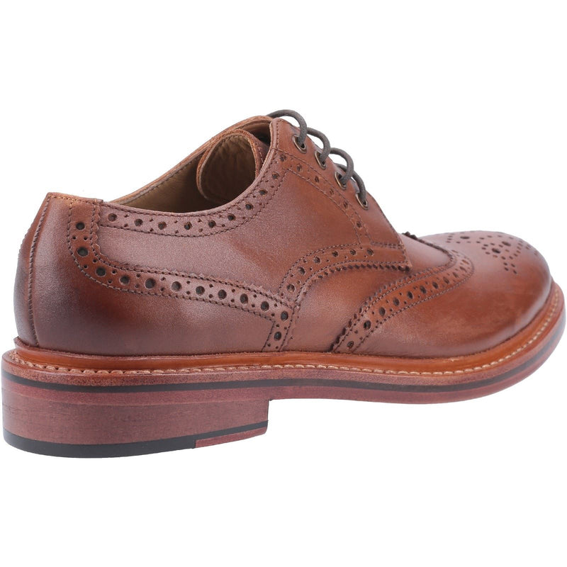 Cotswold Quenington Leather Men's Brown Lace-Up Shoes